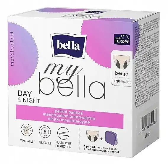 Reusable Menstrual Panties, beige, size L - Bath and Body