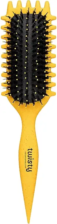 Hairbrush for Curly & Wavy Hair, yellow - Accessories