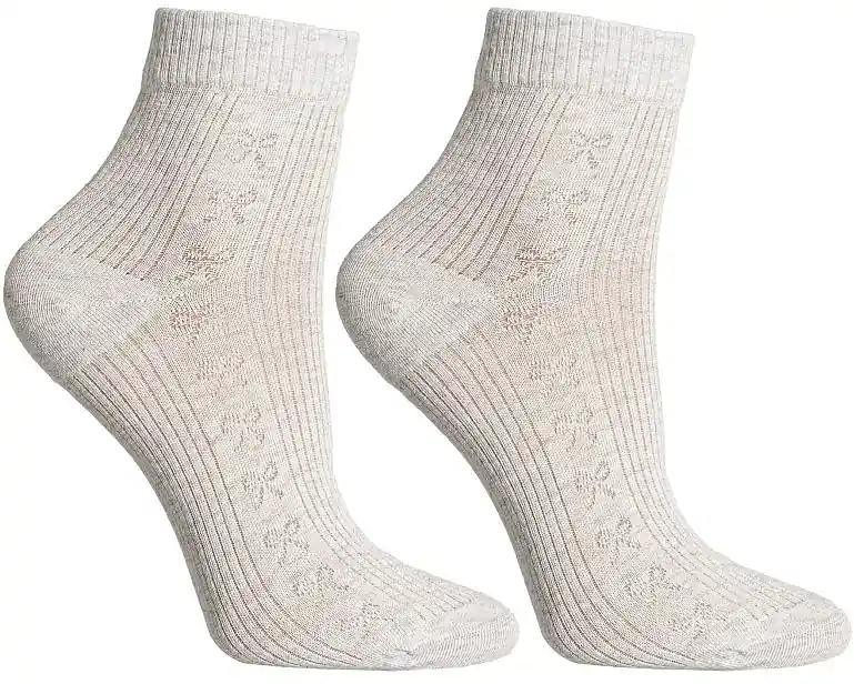 Women's Cotton Socks CSL200-960, Beige