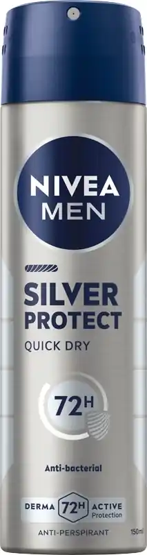 Men Antiperspirant Deodorant Spray "Silver Protection" - Bath and Body