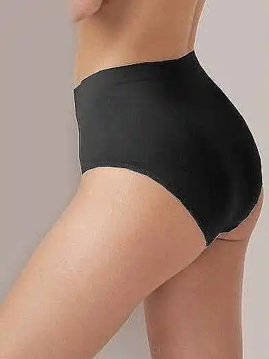 Women Seamless Panties 'Bikini Maxi', black - Clothes