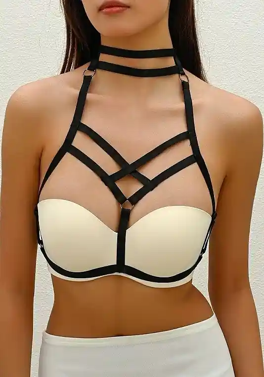Fabric Harness, black - Lolita Accessories