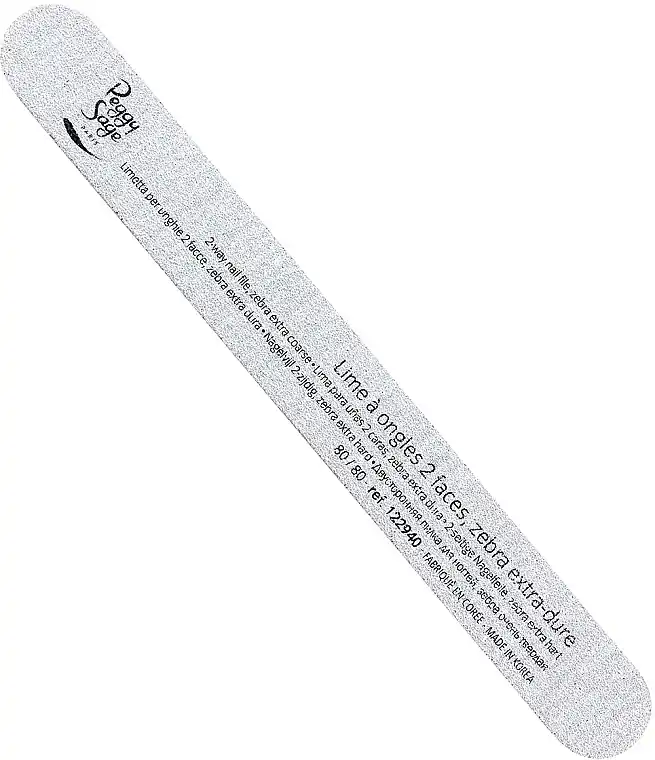 Double-Sided Nail File 80/80, zebra