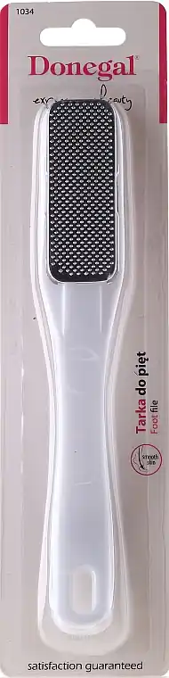 Foot Grater 1034, metal, one-sided, white