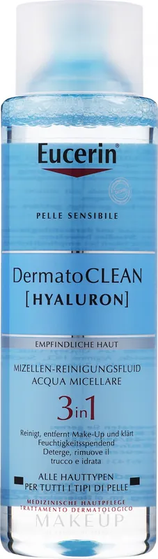 Eucerin DermatoClean 3 in 1 Micellar Cleansing Fluid - Makeup