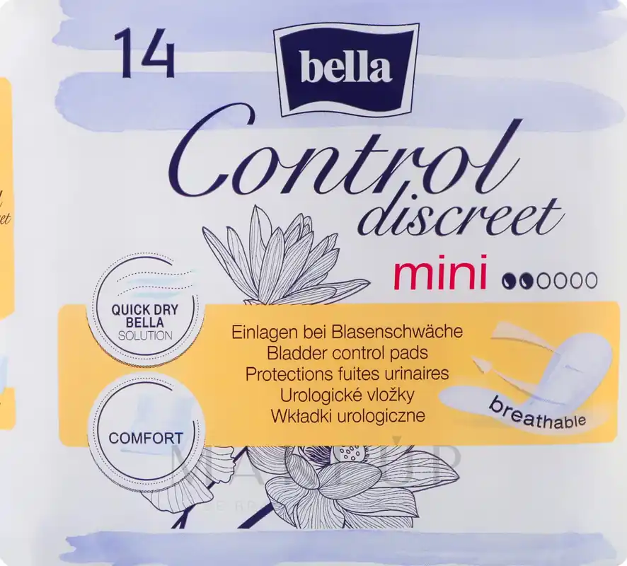 Women Bladder Control Pads, 14 pcs - Bath and Body