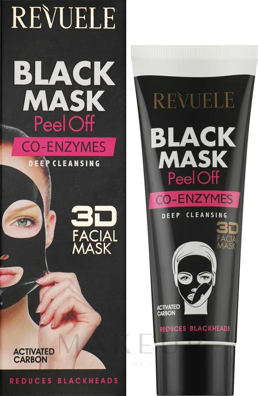 Face Black Mask "Coenzyme Q10" - Skin Care Products