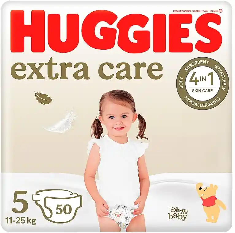 Extra Care Diapers, size 5, 11-25 kg, 50 pcs