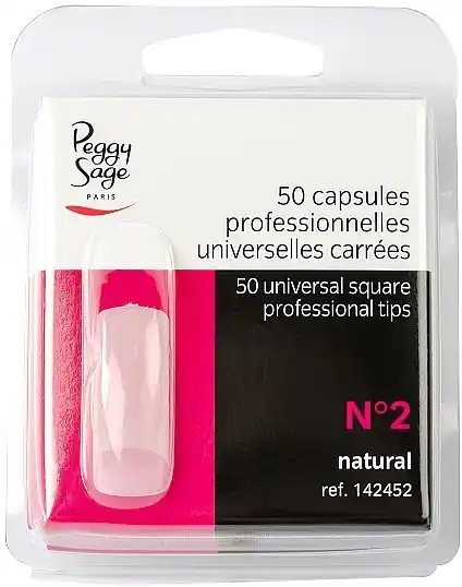 Versatile Square Tips #2, 50pcs - Nails