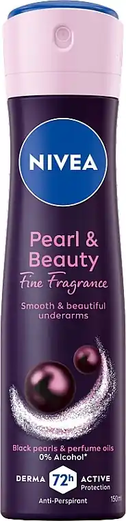 Deodorant Antiperspirant Spray with Black Pearl Extract - Bath and Body