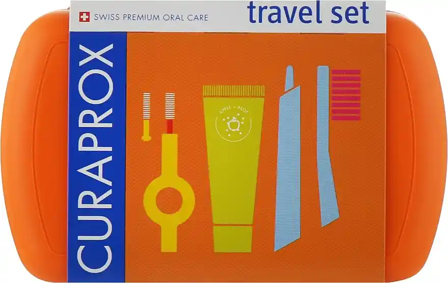 Oral Hygiene Travel Kit, orange - Bath and Body