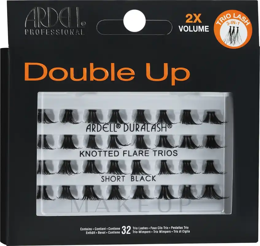 Ardell Double Up Knotted Flare Trios Short Black - Makeup
