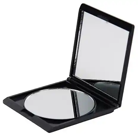 Compact Double-Sided Mirror, 4545, black
