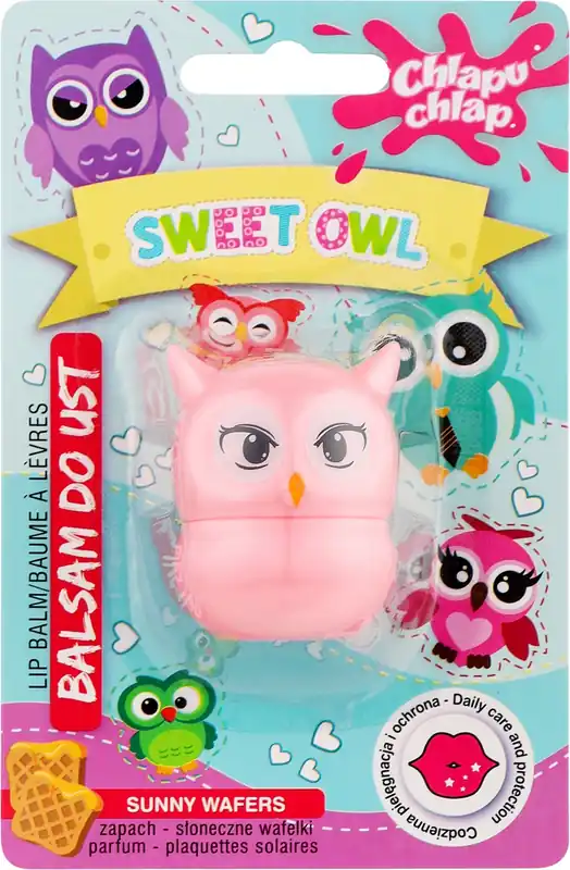 Sweet Owl Lip Balm, waffles - Skin Care Products
