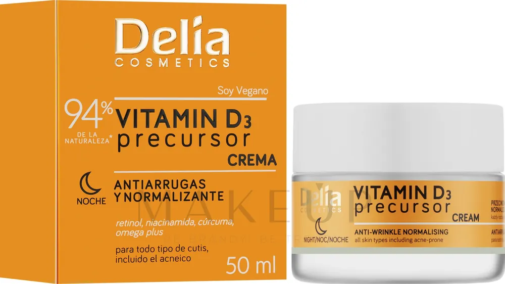 Anti-Wrinkle Night Face Cream with Vitamin D3