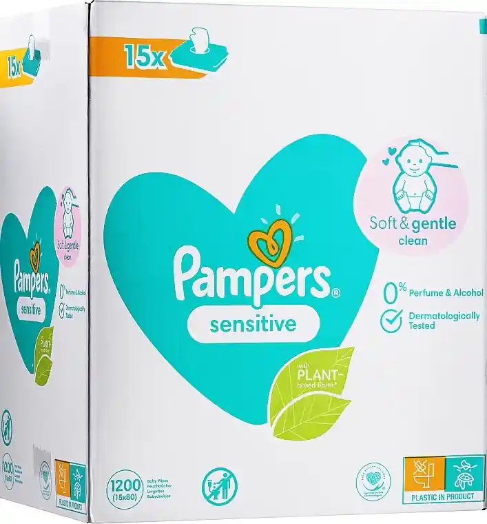 Baby Wet Wipes 15x80 pcs - Accessories