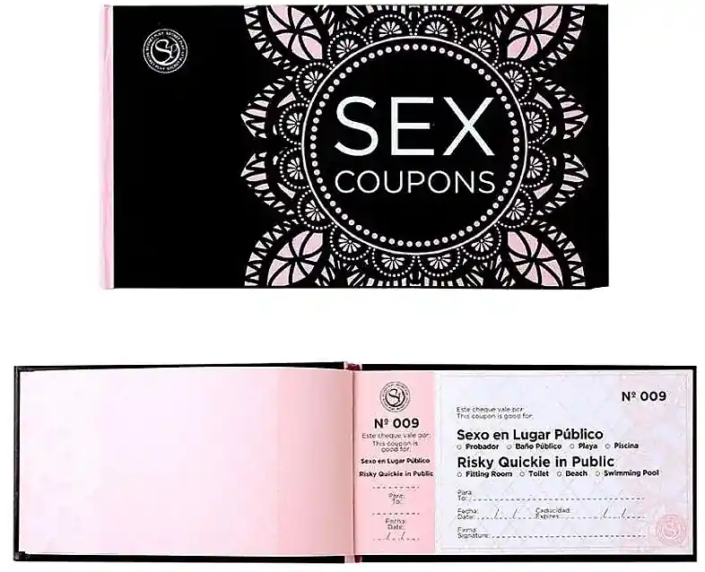 Intimate Game 'Sex Coupons' in English and Spanish - Health & Care