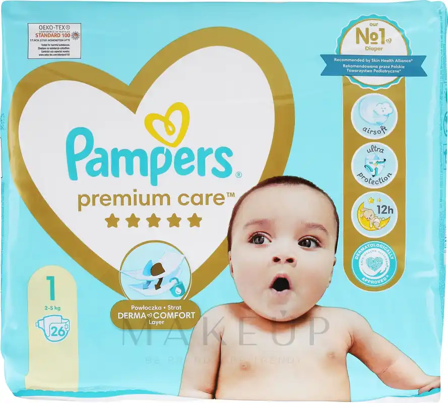 Pampers Premium Care Newborn Diapers (2-5 kg), 26 pcs.
