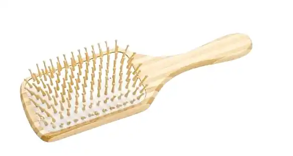 Wooden Hair Brush, square, 22.5 cm - Accessories