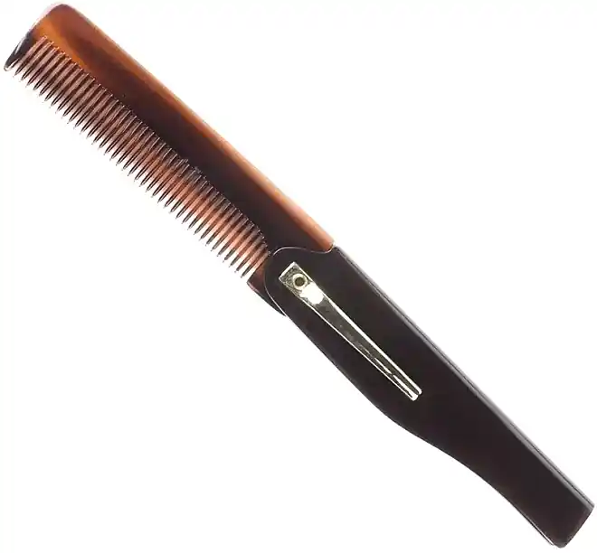 Large Folding Mustache Comb - Men