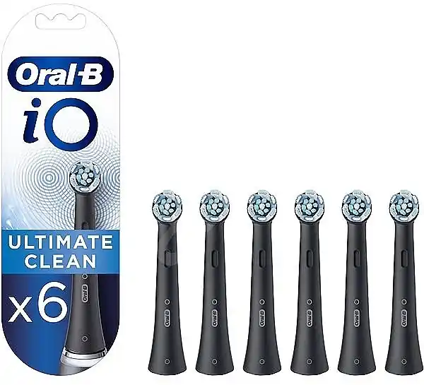 Electric Toothbrush Heads, black, 6 pcs. - Bath and Body