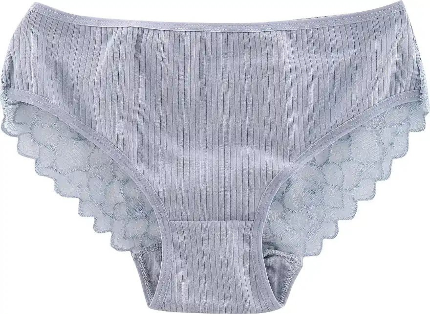 Women Bikini Panties with Lace BDM601-006, grey
