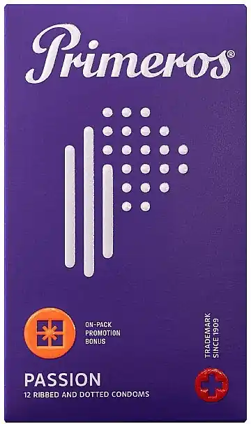 Anatomical Condoms, ribbed, dotted, for intensive stimulation, 12 pieces - Health & Care