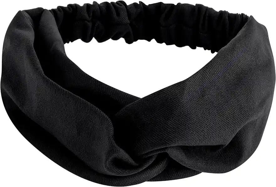 Denim Twist Headband, black - Accessories