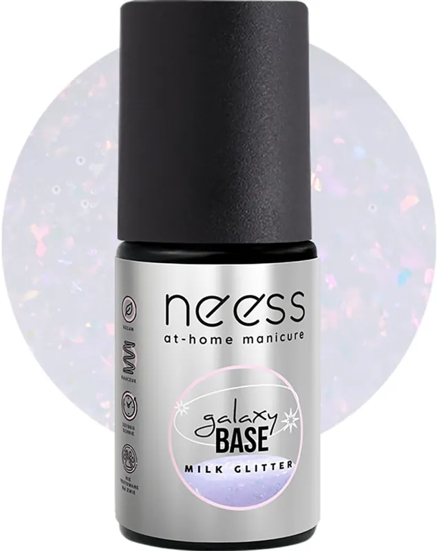 Base for hybrid nail polishes with shimmering particles - Nails