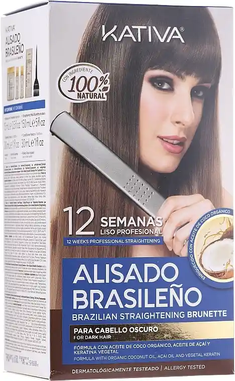 Keratin Hair Straightening Kit, for Brunettes