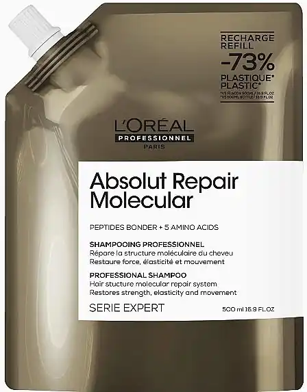 Professional Shampoo for Molecular Restoration of Damaged Hair Structure