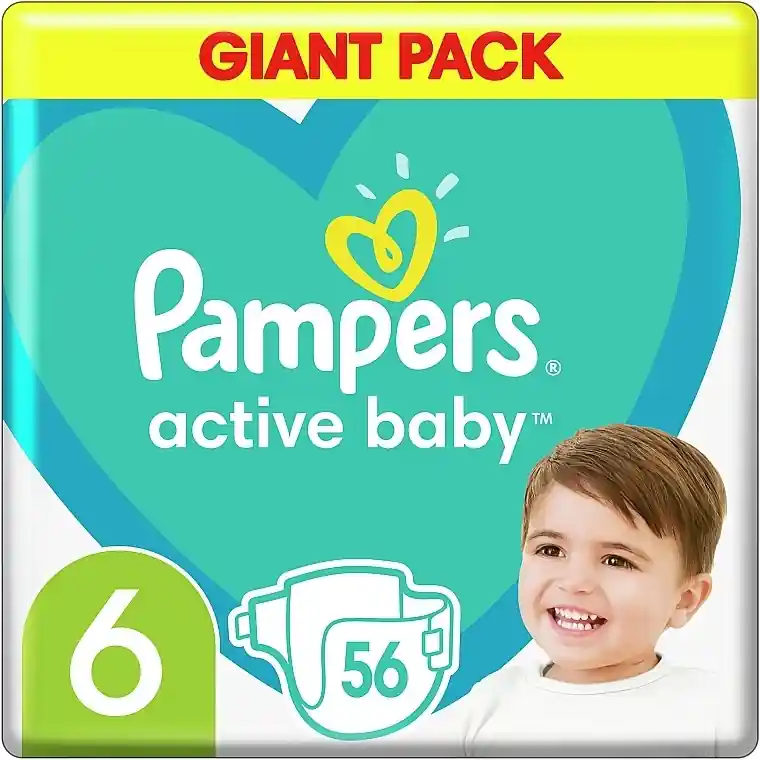 Diapers 'Active Baby' 6 (13-18 kg), 56 pcs
