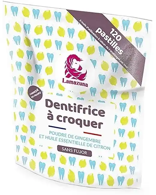 Fluoride-Free Tooth Cleaning Tablets "Lemon & Ginger"