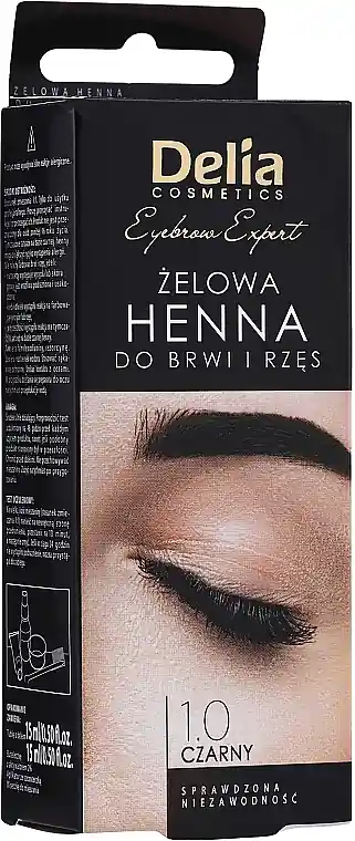 Delia Eyebrow Tint Gel ProColor 1.0 Black - Makeup