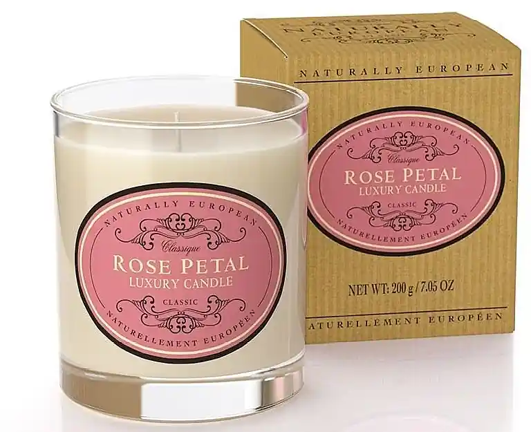 Rose Petals Scented Candle - Bath and Body