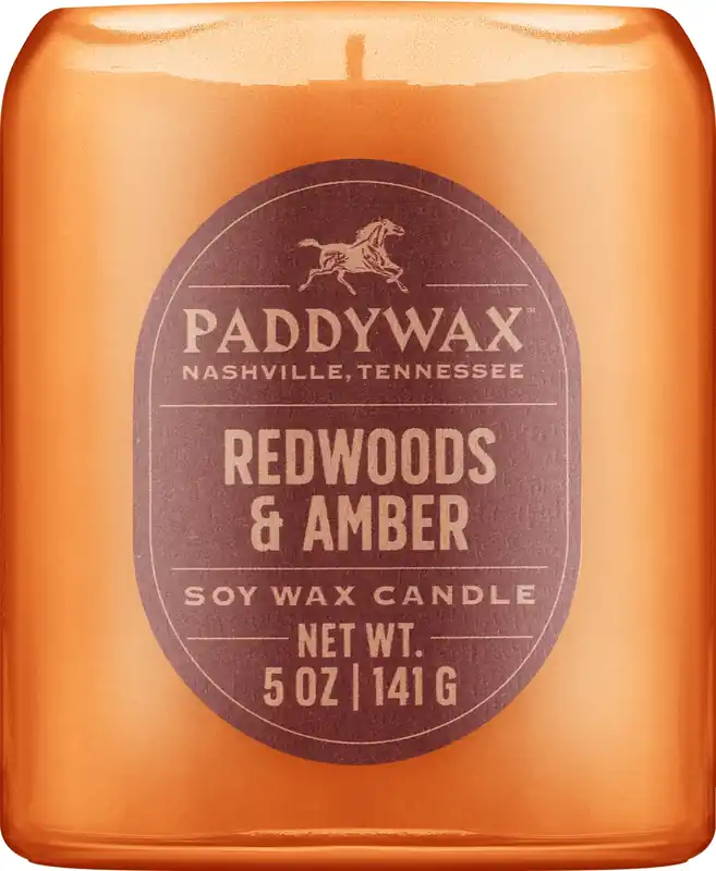 Redwoods & Amber Scented Candle - Bath and Body