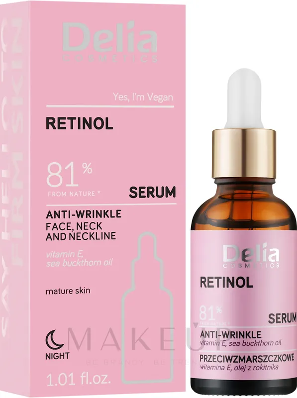Anti-Wrinkle Face, Neck and Decolette Serum with Retinol