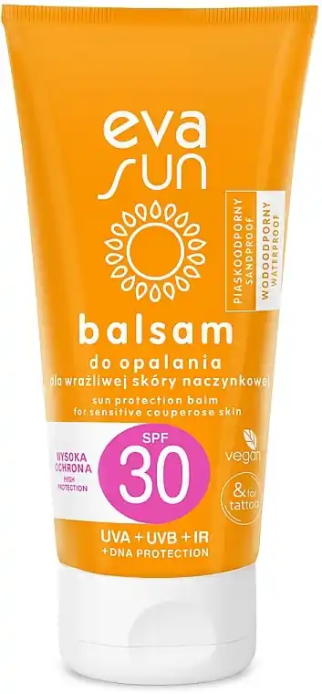 Amber Biocomplex & Vitamin E Tanning Balm SPF30 for Sensitive Skin Prone to Capillary Rupture - Bath and Body