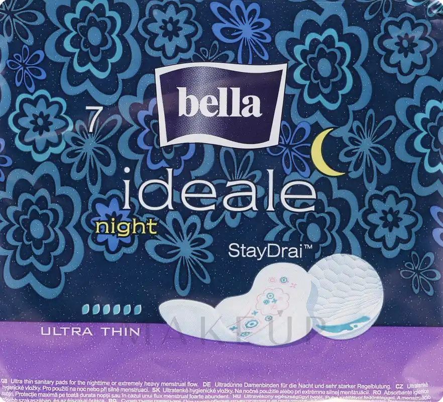 Sanitary Pads Ideale Night StayDrai, 7 pcs - Bath and Body