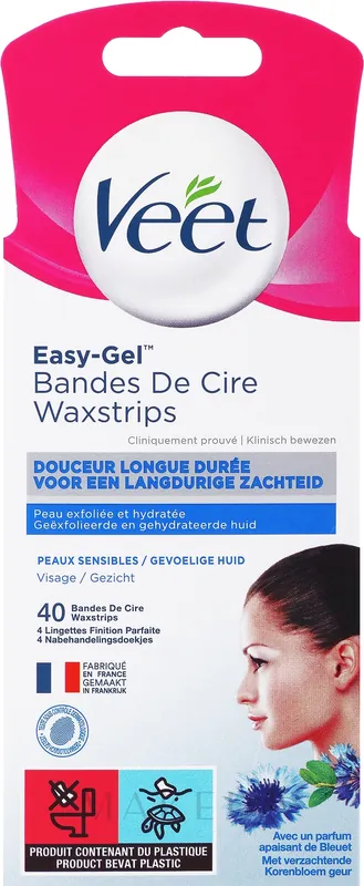 Face Wax Strips with Almond Oil - Bath and Body