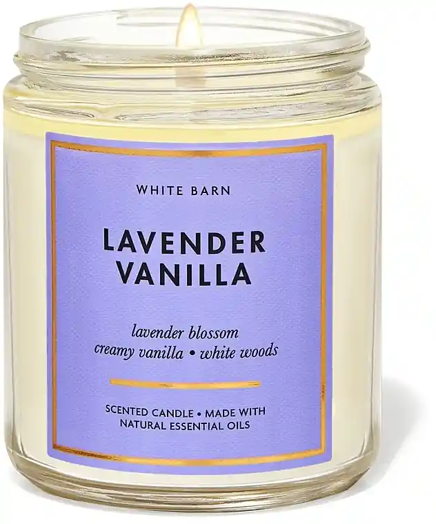 Scented Candle 'Lavender Vanilla' - Bath and Body