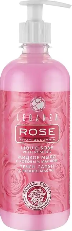 Liquid soap with rose oil - Bath and Body