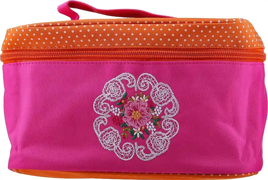 Makeup Bag 98154, pink-orange