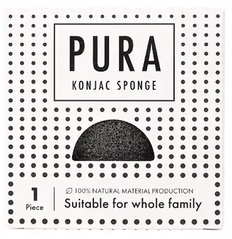 Konjac Sponge, black - Accessories