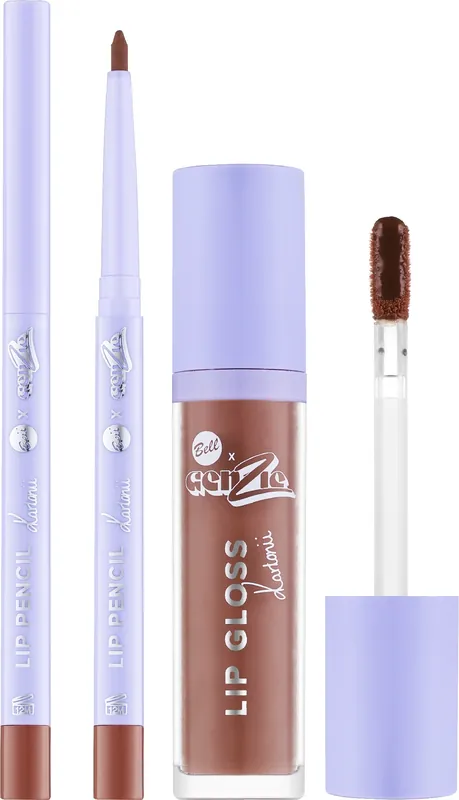 Bell BellxGenzie Lip Set(lip/gloss/4.3g + lip/pencil/0.2g) - Makeup
