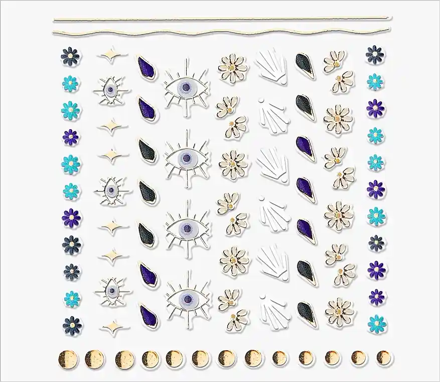 Nail Stickers, 88 pcs. - Nails