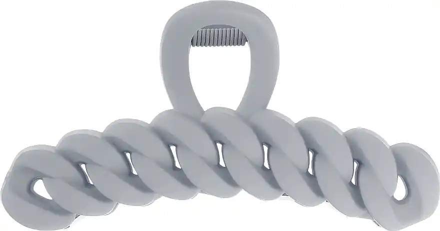 Hair clip, matte, 28052, light gray - Accessories