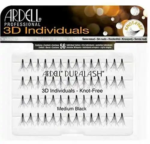 Ardell Duralash 3D Individuals Medium Black 75942 - Makeup