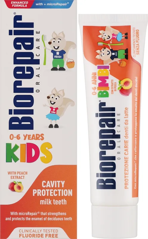 Cheerful Little Mouse Toothpaste, peach - Bath and Body