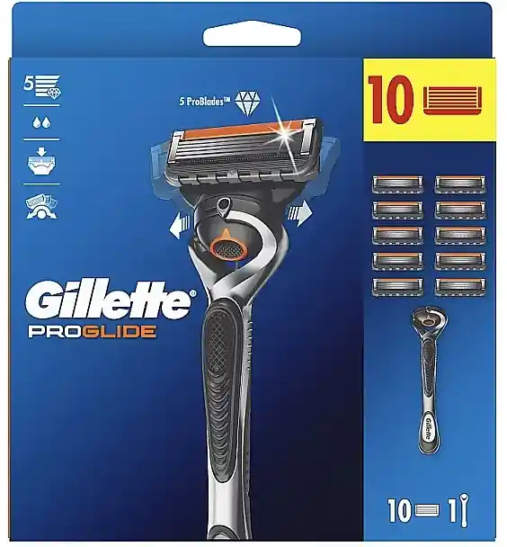 Razor with 10 Cartridges - Men